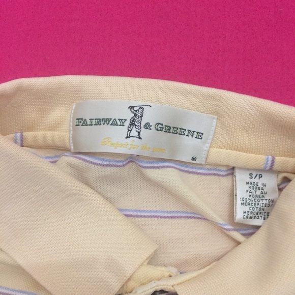 Vintage Fairway and Greene Striped Polo Shirt - Picture 4 of 4